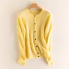 Cárdigan de punto trenzado de cuello redondo para mujer, estilo similar, suave y acogedor, suéter de otoño e invierno