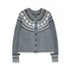 Suéter de Punto para Mujer Hecho a Medida para Otoño e Invierno, Suéter Fair Isle de Alta Gama de Moda con Estampados Florales, Suéter de Punto para Mujer Taobao