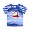 Camiseta de manga corta de verano para niños, nueva y moderna, con estampado de dibujos animados, cuello redondo, cómoda y casual de algodón.