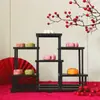 Novo Suporte de Display de Doces Estilo Chinês para Mesa de Noivado, Suporte de Sobremesas, Suporte de Display de Chá, Decoração de Palco Frontal e Traseiro para Preparo de Chá, Mesa de Sobremesas