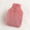 Bolsa de agua caliente de peluche linda de PVC para llenar de agua, doble bolsa de agua caliente para manos, tesoro cálido, tesoro para calentar manos, bolsa para calentar el vientre, compresa caliente para el vientre
