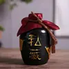 Garrafa de Vinho de Cerâmica Jingdezhen Garrafa Pequena de Vinho Antiga 0,6kg Catties 3kg Catties Garrafa de Vinho Branco Pote Selado de Cerâmica Doméstico