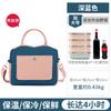Bolsa térmica de temperamento estilo coreano lonchera bolso de mano almuerzo con arroz papel de aluminio engrosado bolso de mano bolsa para almuerzo y cena de cuello blanco