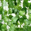 Amazon Popular Transfronterizo Mimbre Imitación Hiedra Artificial Hojas Falsas Flor de Plástico Planta Decoración Colgante Venta al por Mayor