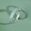 Anel de Casal Qingluan Nova Moda Simples Design de Nicho Luxo Acessível Sensação de Alto Padrão Um Par de Anéis Abertos Ajustáveis