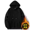Sudadera con capucha de forro polar grueso para hombre, Otoño/Invierno 2026, Chaqueta casual de talla grande para hombre