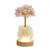 Árvore de Citrino Natural Amazon Tulip Tulip Treasure Bowl Árvore da Fortuna Lâmpada de Ambiente Luz Noturna USB Enfeite Atrator de Fortuna