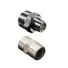 Adaptador Roscado de Acero Inoxidable 304 con Doble Rosca Macho para Extensión Directa, Accesorios para Tuberías de Agua de 2 Puntos a 3 Puntos, 4 Puntos a 6 Puntos
