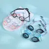 Gafas de Natación de Carreras Antivaho al por Mayor Gafas de Natación de Silicona Recubierta Gafas de Carreras Profesionales Entrenamiento Competición Adulto Joven Ultra-Claras