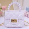 Bolsa de Ombro Feminina Estilo 2026, Bolsa Transversal Fashion com Corrente de Pérolas, Mini Bolsa Feminina, Bolsa de Gelatina