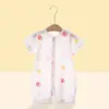 Enterizo de Manga Corta para Niños, Algodón para Bebé Estilo Verano Delgado, Mameluco de Manga Corta para Niños Pequeños, Ropa Infantil, Clase A