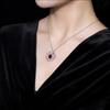 Celebridade da Internet Tendência GAONAS Mesmo Estilo Colar Totalmente Cravejado Versátil Feminino Alto Padrão Sensação Temperamento Tom Vibrante Mesmo Estilo Colar Feminino