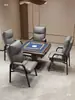 Silla de Mahjong, Silla Cómoda para Sala de Juegos para Estar Sentado Largo, Tela Técnica para Uso en Casa, Silla para Casa de Té con Respaldo, Taburete de Mahjong