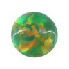 Anillo de gema Huagang redondo piedra OPALO superficie piedra desnuda OPALO artificial base plana liso combado color OPALO piedra principal