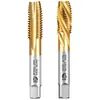 Broca de alta velocidad de acero HSS, macho de roscar de fresado completo, punta de roscar espiral con recubrimiento de titanio, para agujero pasante, taladro para cable de alimentación, m2-20mm