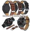 Para Samsung Gear S3 frontier Pointed White Line Leather Strap Xiaomi watch S2 Leather Strap
