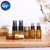 2 ml 3ml de rolo de vidro marrom frasco de contas gotejamento tubo rolha frasco trial óleo essencial perfume frasco frasco puxar tubo