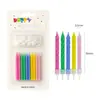 Nuevas Velas de Cumpleaños Espirales de Colores Creativas Fiesta Infantil Coloridas Mixtas Paquete de 10 Velas Pequeñas Espirales