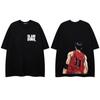 Cross-border japonês desenhos animados e animação Slam Dunk Master camiseta de manga curta masculina casual pescoço redondo solto ins moda camiseta verão meia-manga