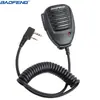 Microfone de mão para rádio comunicador Baofeng UV-5R microfone de voz microfone de ombro mão mai série de rádios comunicadores Baofeng BF-888S universal