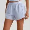 Shorts de Yoga Sem Costura de Secagem Rápida Europeu e Americano para Mulheres, Shorts para Esportes ao Ar Livre Levanta Bumbum, Calça de Yoga para Corrida Fitness 2237