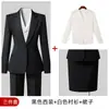 Conjunto de Traje para Mujer con Chaqueta de Manga Larga, Camisa, Pantalones y Falda Conjunto de Cuatro Piezas para Primavera, Otoño e Invierno Ropa Profesional Transfronteriza Conjunto de Traje para Mujer