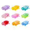 Todo Red Zen con la misma sección de la red de color rojo luminosa pequeña tortuga de resina pequeños adornos tortuga apilamiento juguete musical fábrica en stock