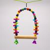 Columpio para periquitos pequeños y medianos, soporte de color para pájaros, juguetes para mascotas pequeñas, acrílico resistente a las mordeduras