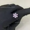 Nuevo Anillo de Gota de Flor Nomeolvides de Hw Huirui para Mujer, Anillo Versátil de Moda de Flor de Girasol y Margarita de Gama Alta