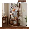 Estante para flores de balcón de madera maciza, estante de almacenamiento de varios niveles, estante de exhibición trapezoidal de pie/montado en la pared, pieza decorativa