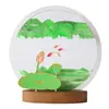 Nova Pintura de Areia Chinesa da Sorte com Fluxo Contínuo Ampulheta 3D Artesanato em Liga Decoração de Mesa Ornamento Descompressor Presente para Amigos