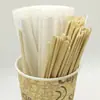 500 Piezas por Paquete, Palillos para Café, Envueltos Individualmente en Papel, Palillos de Madera Desechables para Bebidas, Sin Astillas de Madera