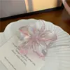 Grampo de Cabelo Flor de Ovo Transfronteiriço Presilha de Flor para Pegar Cabelo Disco para Parte de Trás da Cabeça Feminino Presilha de Tubarão Estilo Férias na Praia Acessórios de Cabelo Sensação de Alto Padrão