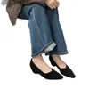 Zapatos de tacón grueso con estampado de leopardo, estilo retro coreano, de punta fina y escotados, para mujer, nueva moda otoño/invierno 2026, para ir al trabajo