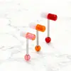Piercings Labiais Dupla Cor em Formato de Cápsula, Fofos, Únicos, Estilo Fashion, Venda Quente Transfronteiriça, Fornecimento Direto do Fabricante