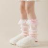 Cubiertas para Calcetines 2025 Otoño Nuevas para Niñas Lazo Pequeño de Encaje Calentadores de Pierna Lolita Lindas Cubiertas para Calcetines Calcetines Holgados de Media Pantorrilla