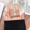 Lan Zhi Chapado en Oro Real Simple Planeta Amor Metal Viento Frío Joyería Anillo de Apertura para Niña de Hardware de Corea del Sur para Mujer