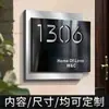 Placa de Número de Casa para Uso Residencial, Aço Inoxidável de Alta Qualidade, Placa de Número de Quarto Iluminada para Porta de Entrada Externa para Áreas Residenciais