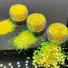 Resina de alta qualidade, cores vibrantes, série FC 0,2mm, 1mm, 2,5mm para nail art, DIY, enchimento para squeeze de areia movediça