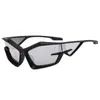 Gafas de sol de nueva tecnología futurista 2025 personalidad europea y americana gafas de sol cóncavas de ojo de gato estilo ins gafas de sol de moda