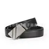 Cinturón para Hombre Casual de Negocios Doble Línea Hebilla Automática Cinturón Hebilla de Hierro Láser Cinturón para Pantalones Suministro Transfronterizo