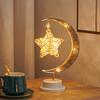Luzes de Estrela LED Novas da Amazon Luzes de Estrela de Cinco Pontas de Corda de Cânhamo Luzes Decorativas Luzes de Noite de Ferro Forjado Luzes de Modelagem