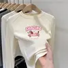 Camiseta interior casual de cuello redondo para niños, nueva colección primavera/otoño/invierno 2026, top de manga larga para niñas, adecuado para niños de talla mediana y grande, hecho con tela suave y cepillada