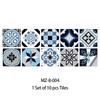 Pegatinas de azulejos de porcelana de simulación retro de cabello liso de fábrica para decoración de escaleras de sala de estar, cocina, baño, superficie extraíble autoadhesiva, película brillante