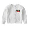 Cárdigan de Algodón Tejido para Niñas Otoño e Invierno Nuevo Cárdigan Tejido Dulce de Algodón Puro Chaqueta Suéter para Bebé Versátil