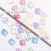 Pétalas de vidro checas no buraco flor de painço 9mm trevo de quatro folhas contas soltas nail art patch diy jóias acessórios material