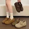 Plataforma totalmente fechada Birkenstock para mulheres, novidade do outono de 2026, estilo quente, sola macia, sem cadarço, sapatos Birkenstock casuais e despojados