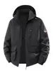 Envío directo transfronterizo de chaquetas de algodón acolchadas de invierno, abrigos de algodón gruesos, con capucha y forro polar de moda en tallas grandes, ropa de invierno y prendas de abrigo para hombre