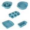 Molde para Pastel de Chifón Molde de Silicona Grado Alimenticio Resistente a Altas Temperaturas Molde para Pan Tostado Juego de Moldes para Hornear