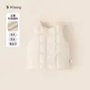 Jaqueta interna quente e versátil Youbao para meninas, colete espesso à prova d'água e de vento para meninos, colete de plumas de inverno para crianças